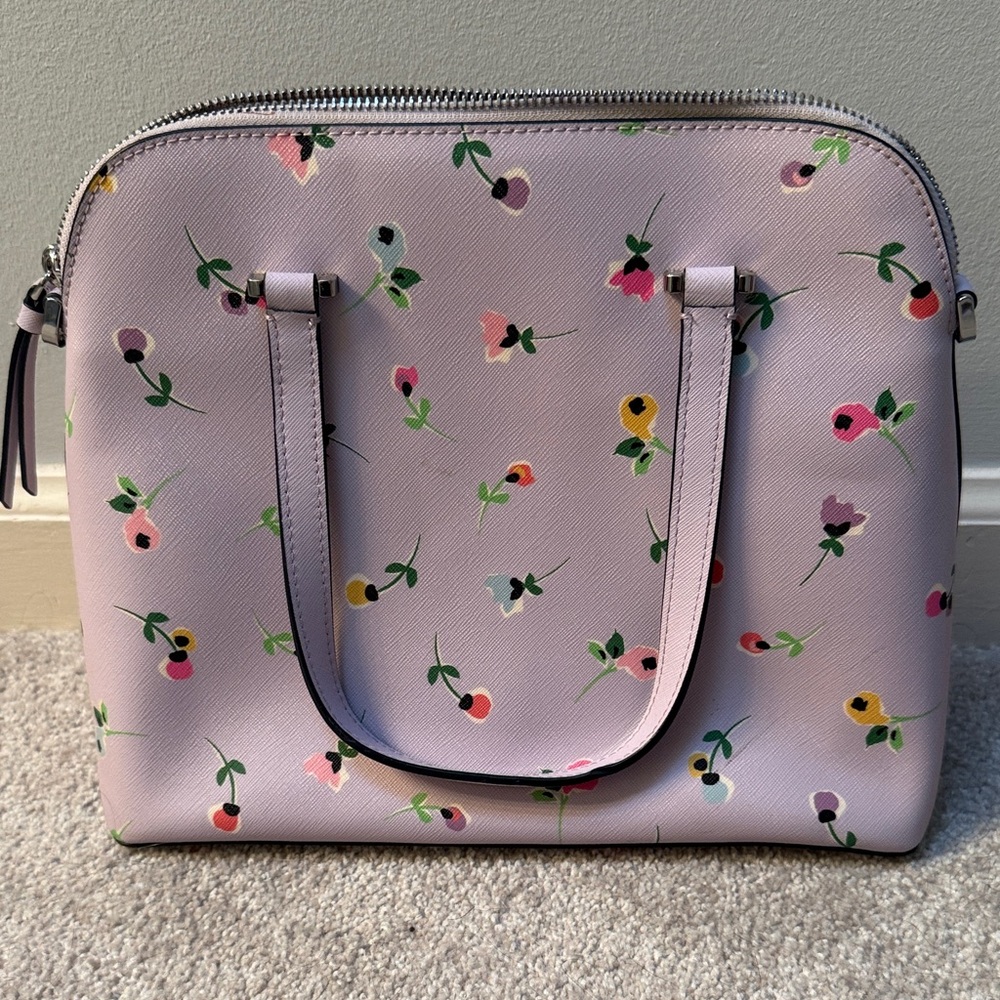 Kate Spade Lavender Floral Satchel - Picture 2 of 4